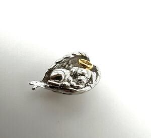 New Dog Puppy Memorial Angel Wing Charm for European Bracelet
